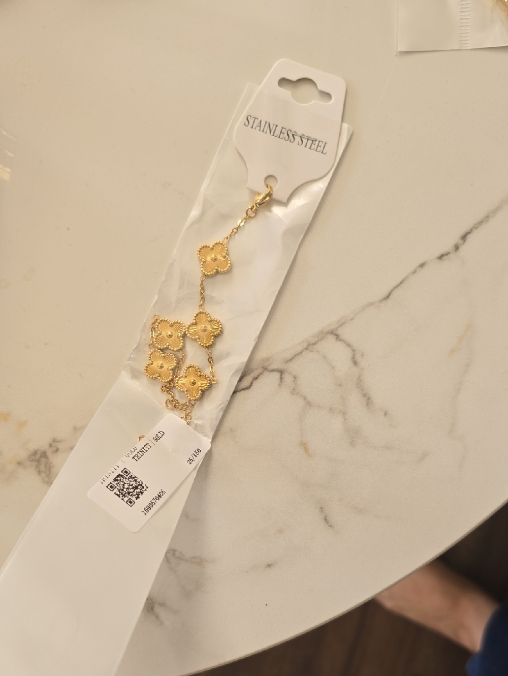 Gold Floral Bracelet - Women Jewelry